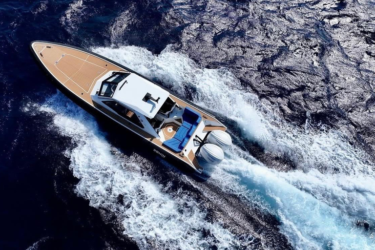 Mykonos to Paros & Antiparos by Ronin 35', transfer included