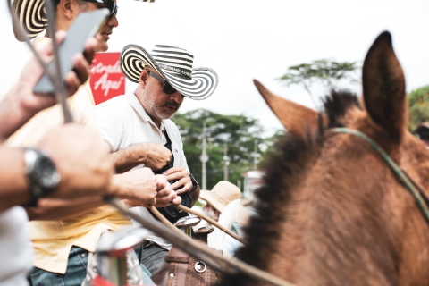 Medellin : Visite du café, arrivée à cheval et canne à sucre