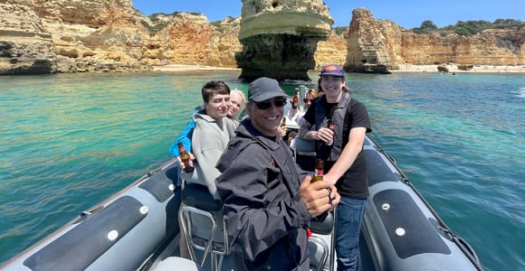 Portimão: Private Boat Tour to Benagil and Marinha Beach