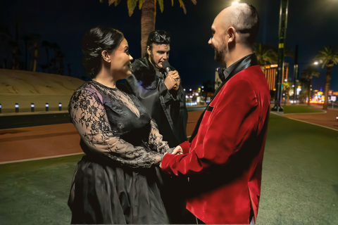 Las Vegas: Goth Wedding or Vow Renewal at Vegas Sign, Photos