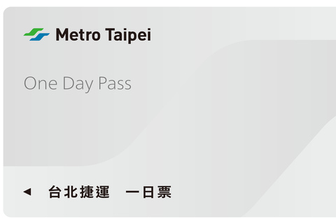 Taiwan: Taipei EasyCard Dagpas (TPE Stadspas ophaalservice)1-daagse pas