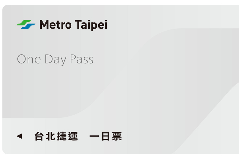 Taïwan : Carte journalière Taipei EasyCard (prise en charge à TPE City)Pass 1 jour