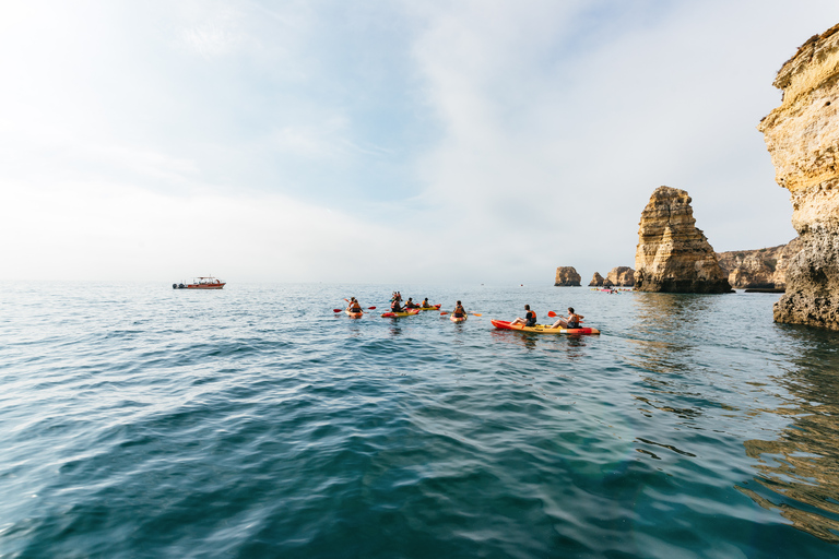 Depuis Lagos : kayak et exploration de grottes en bateau