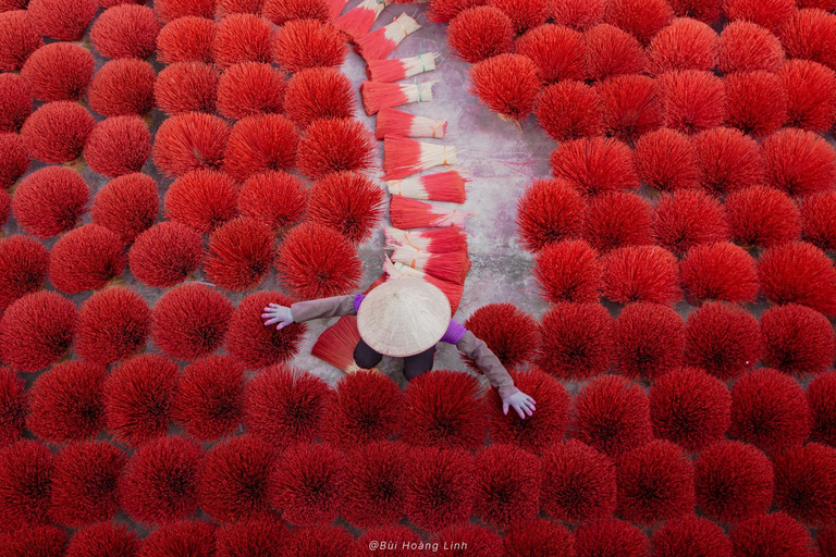 Hanoi: Incense Village, Hat or Lacquer Village "SMALL GROUP" PRIVATE: 4 Villages: INCENSE + HAT + LACQUER + VOTIVE PAPER