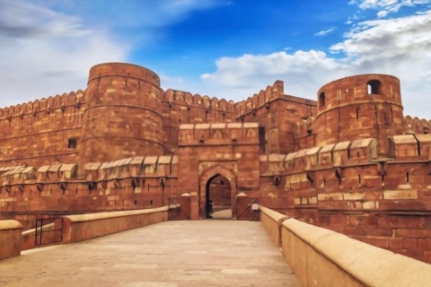 Van Delhi: Taj Mahal, Agra Fort, Fatehpur Sikri Tour met de autoTickets voor auto + gids + monumenten