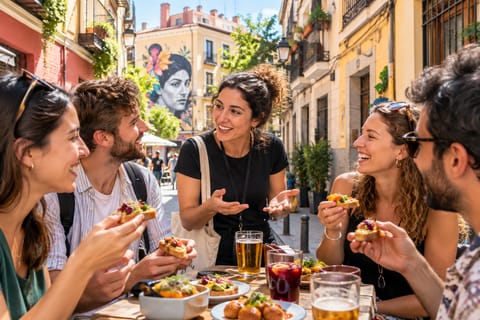 Madrid: Vegan Food Tour in Lavapiés with 3 Tastings & Drinks