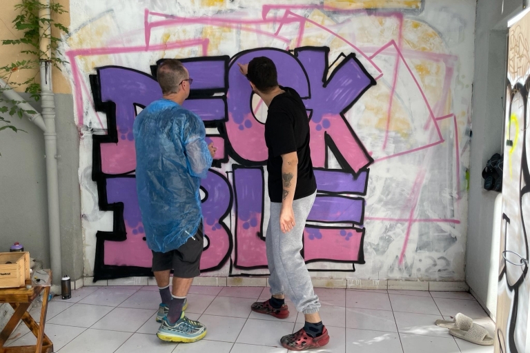 Graffiti Art Workshop with Locals at an Istanbul Home Garden