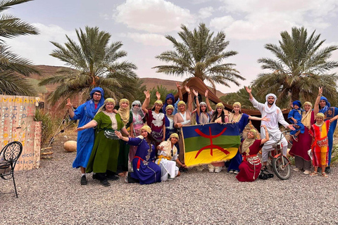 From Fes: 3-Day Merzouga Desert Tour to Marrakech Standard Desert Camp Experience (Shared Facilities)