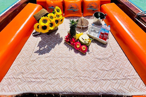 Phi Phi Islands: Private Sunset Cruise with Snorkeling Phi Phi Islands: Private Sunset Cruise with Snorkeling 4 hr