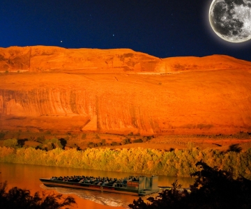 Moab: dinercruise op de Colorado-rivier met muziek- en lichtshow
