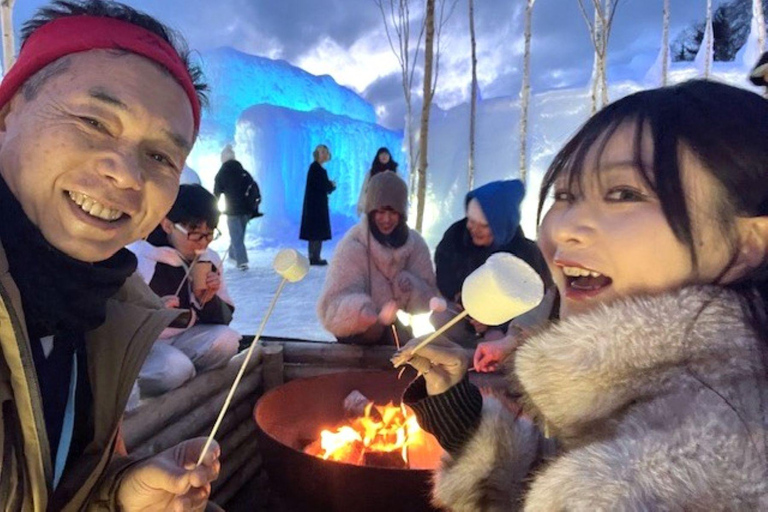 Hokkaido│Lake Shikotsu Ice museum Hyoto Festival Bus
