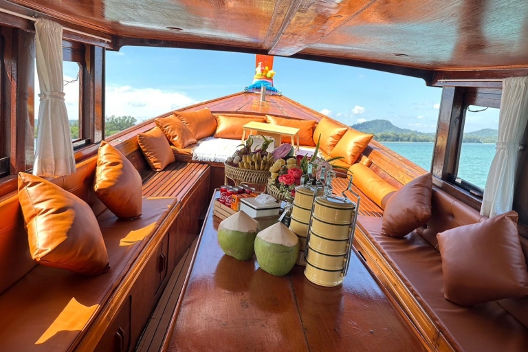 Krabi: Private Luxury Long-Tail Boat Tour to Hong Island Full-Day Tour
