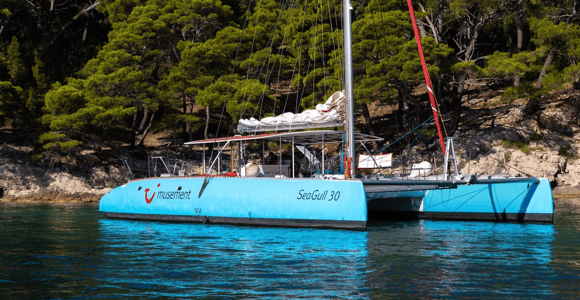 Corfu east coast catamaran cruise
