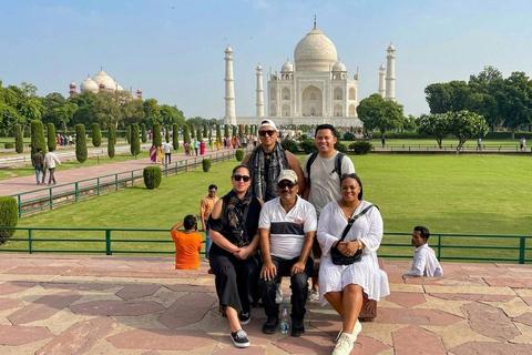 Private Taj Mahal & Agra Day Tour from Delhi with 5* Meal From Delhi: Private AC Car, Driver, Guide & Entry Fees