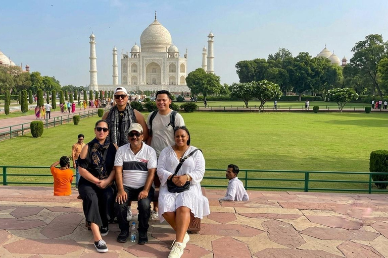 Private Taj Mahal & Agra Day Tour from Delhi with 5* Meal From Delhi: Private AC Car, Driver, Guide & Entry Fees