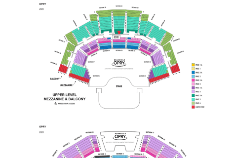 Nashville: Grand Ole Opry Show Ticket Tier 1 Seating