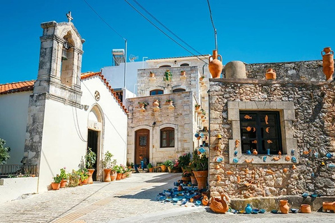 Rethymno : Excursion d&#039;une demi-journée à la grotte de Melidoni et au monastère d&#039;ArkadiDe Panormo, Lavris, Scaleta Stavromenos et Sfakaki