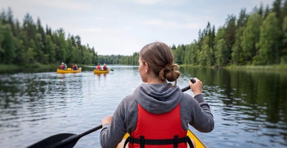 Rovaniemi: Canoeing Adventure on Lapland’s Lakes & BBQ