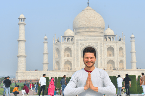 Desde Jaipur: Visita guiada al Taj Mahal y Agra en cocheCoche con conductor+ Guía+ Entrada,+ Comida