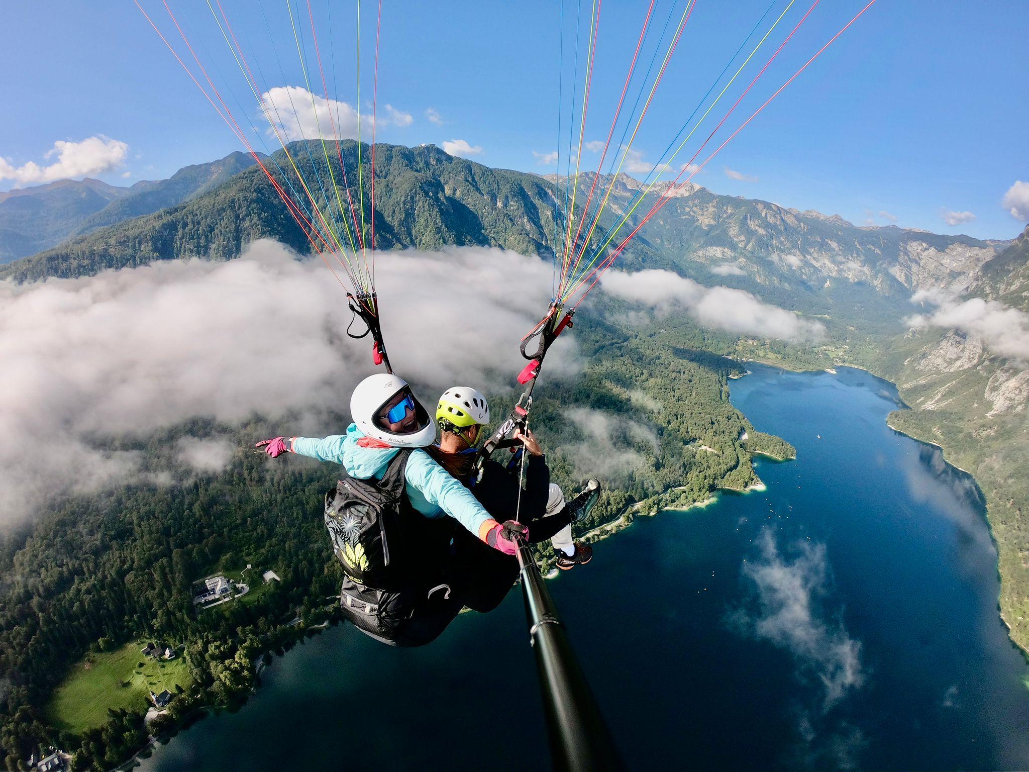 Verlängerter Panorama-Paragliding-Tandemflug – Bohinj-See