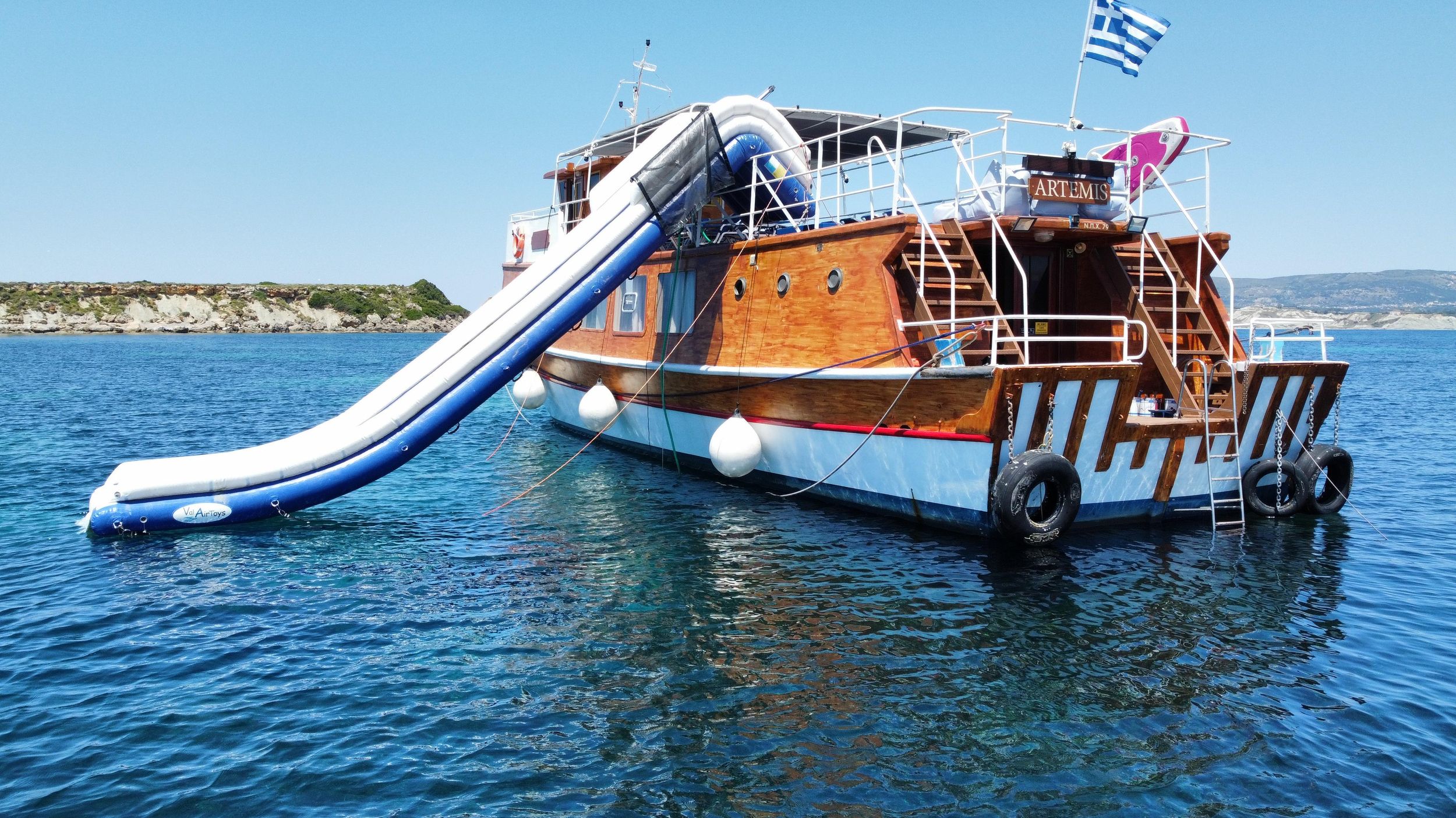 Argostoli: Ganztägige Bootsfahrt mit Mittagessen