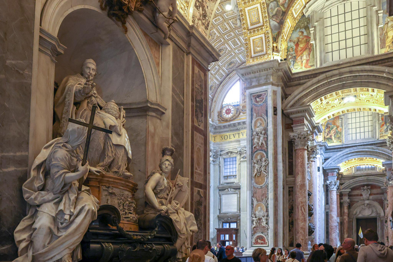 Rome: St. Peter’s Basilica & Underground Tombs Tour Group Tour in French