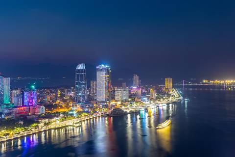 Da Nang: Night Tour with Drink at Rooftop Bar and Dinner Private Tour