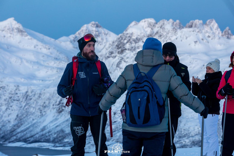 Arctic hike on the island of Kvaløya with drinks and snacks