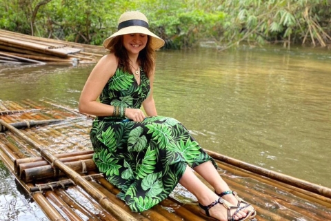 Phuket : Rafting en bambou, grotte des singes et option VTTRafting en bambou avec VTT 30 minutes