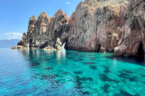 From Sagone/Cargèse: Scandola, Piana and Girolata Boat Tour From Cargèse: Scandola Girolata Calanques Piana