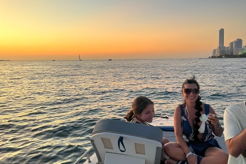 Sunset Party on the bay while sharing with locals