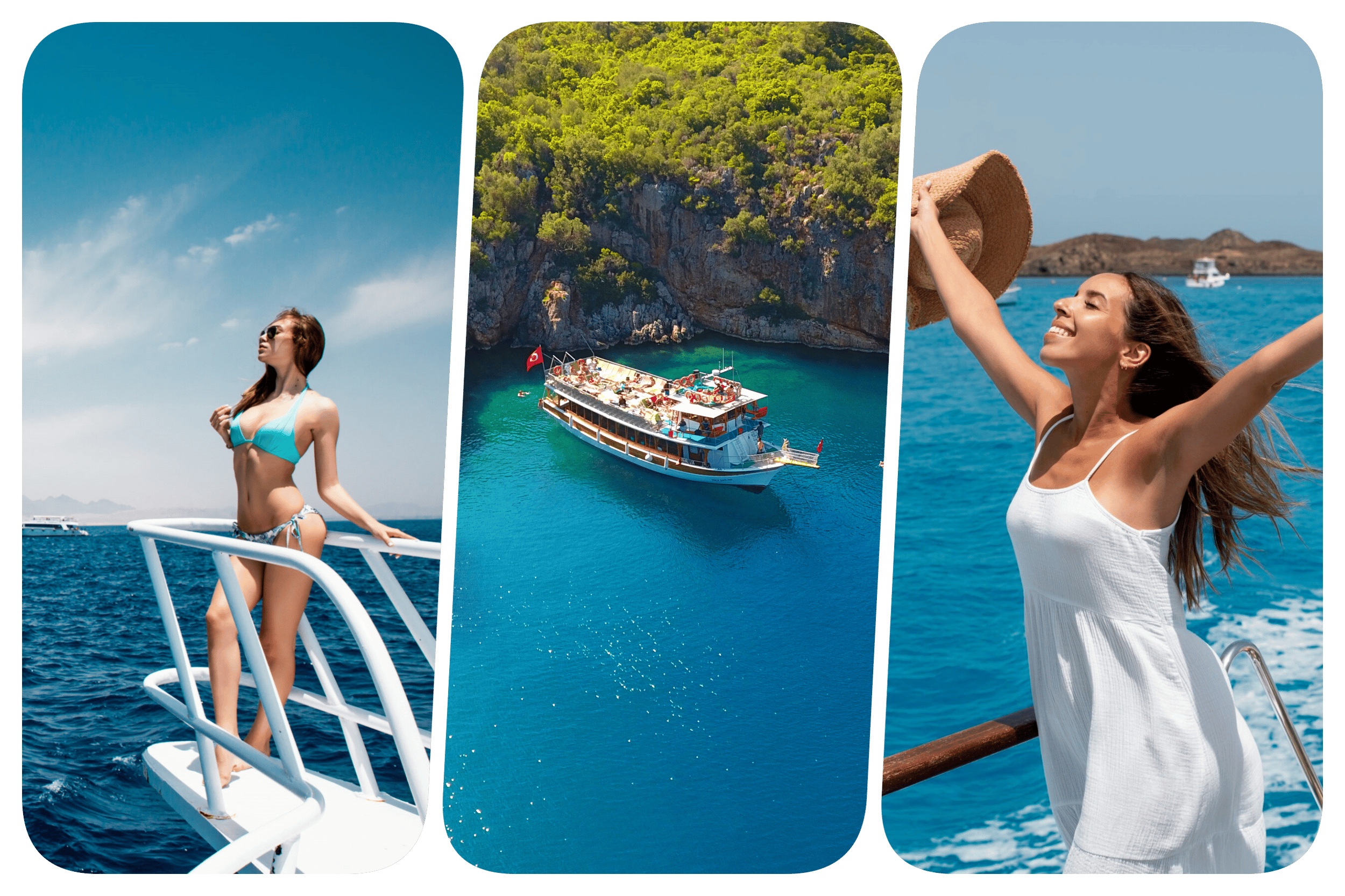 Marmaris/Icmeler: All-Inclusive-Bootstour mit Getränken & Mittagessen