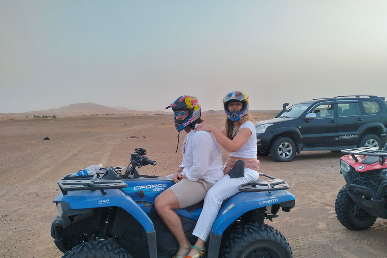 From Marrakech 3 Days Desert Merzouga with Camel & Quad bike Shared Tour Deluxe Tent Option with camel ride & quad bike