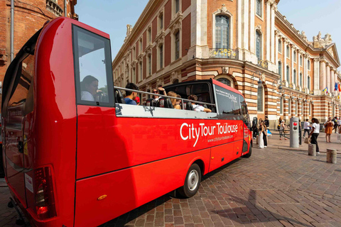 Tolosa: Tour panoramico della città in autobus con audioguidaTolosa: tour panoramico in minibus scoperto