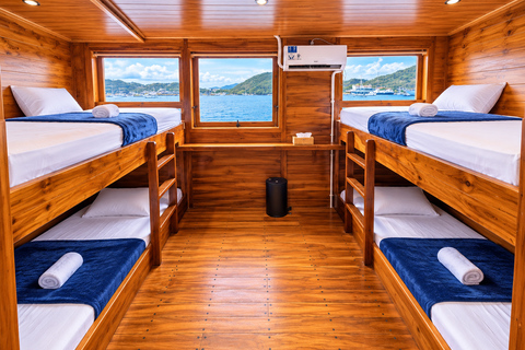 3D Komodo Sailing & Land Tour 12 Stops Single Bed & Hotel 3-Day Shared Cabin, Single Bed No Land Tour No Park Fee