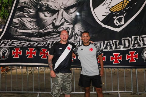 Rio de Janeiro: Football Day at the Vasco da Gama stadium.