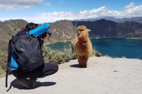 Vanuit Quito: Quilotoa Dagvullende tour inclusief lunch en ticketPrivétour