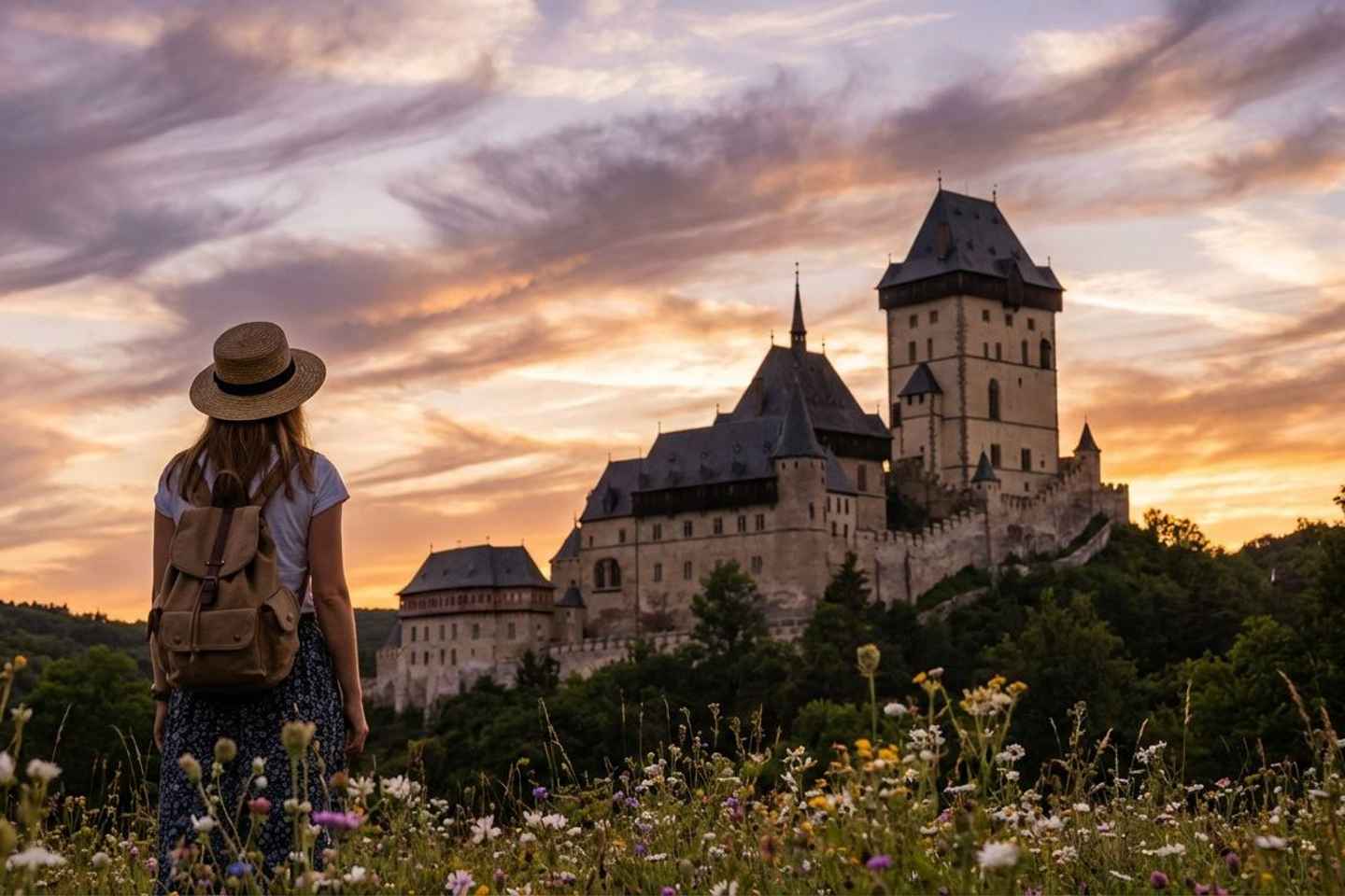 Praga: Tour Todo Incluido al Castillo Karlstejn y Cuevas
