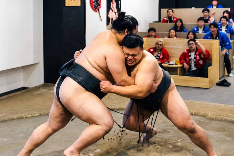 Tokyo Ginza Sumo-Show: Live-Performance & Fotoerlebnis. Foto: GetYourGuide Tokyo Ginza Sumo-Show: Live-Performance & Fotoerlebnis. Foto: GetYourGuide