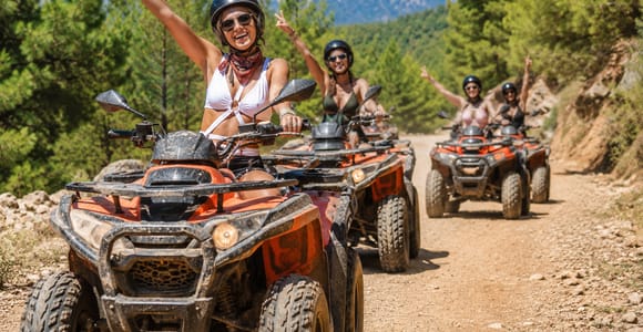 Antalya: Quad Bike Excursion in the Side Forest w/Pick-Up