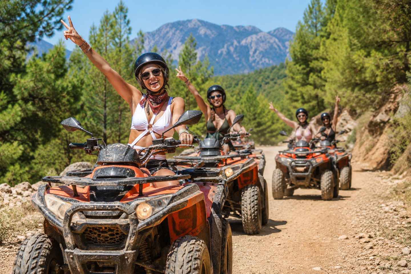 Antalya: Quad Bike Excursion in the Side Forest w/Pick-Up - Quad Safari - Single Participant