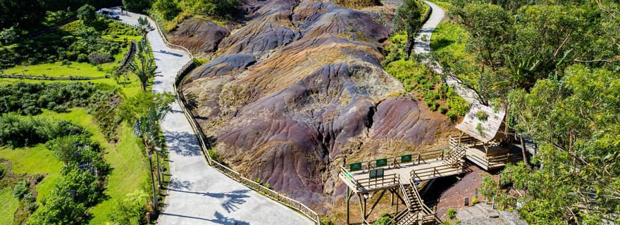 Maurice : Ganga Talao, Vallé et tyrolienne à vélo