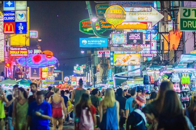 Bangkok: TUK TUK Tour Noturno Privado com Serviço de Busca no Hotel