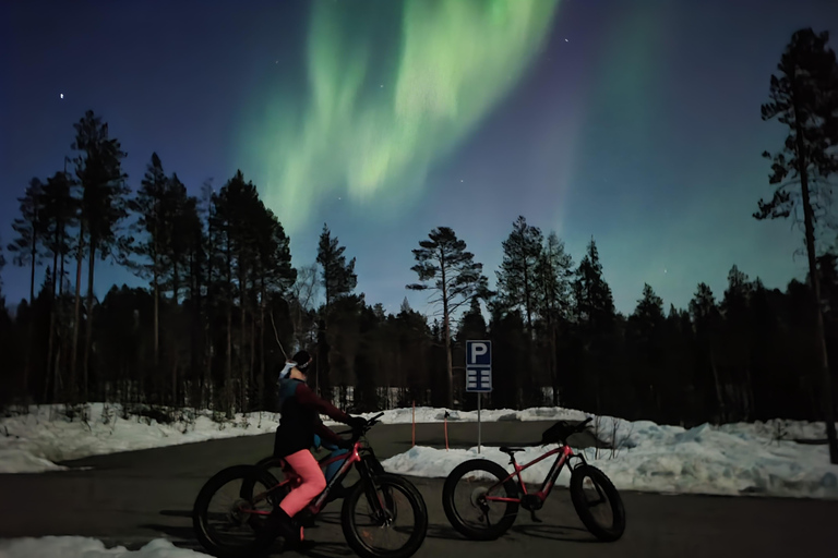 Levi Lapland: Easy E-fatbiking to search Northern Lights