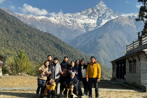 Vanuit Pokhara Budget: 5 daagse Mardi Himal Basiskamp trektochtVan Pokhara: Budget 4 Nacht 5 dagen Mardi Himal trektocht