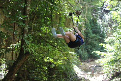 Damajagua: Zip Line och vattenfallsäventyr med lunch