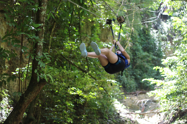 Damajagua: Zip Line i przygoda przy wodospadzie z lunchem