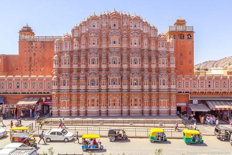 Från Jaipur: Halvdags stadsrundtur med guideResa med bil och guide