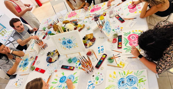Barcelona: Watercolour Workshop & Wine Experience
