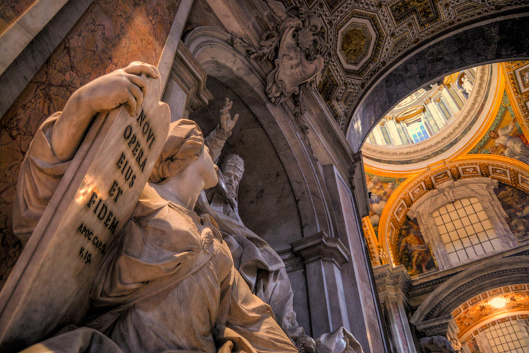 Roma: Musei Vaticani, tour della Cappella Sistina e accesso alla basilicaTour di gruppo del Vaticano in francese